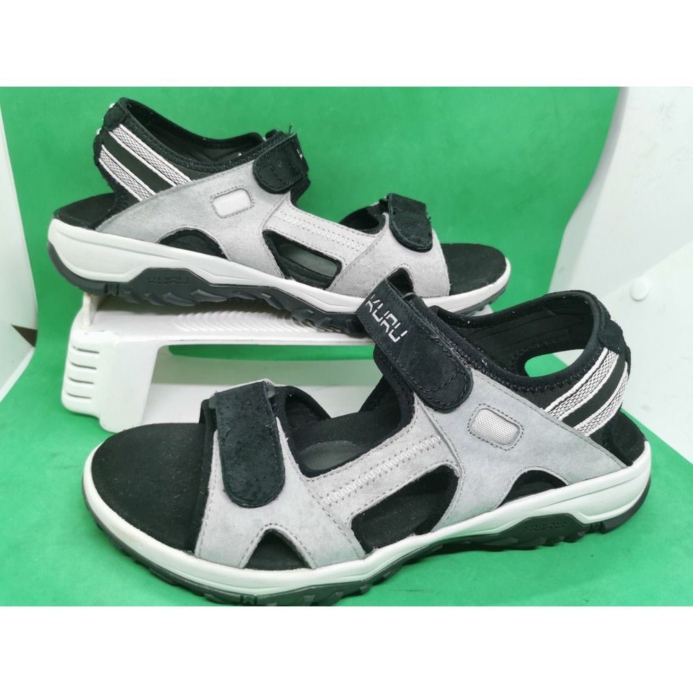 Kuru Tread Womens Size 11 Gray Black Beach Walking Outdoor Sport Strappy Sandals